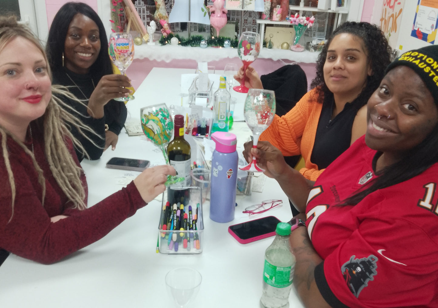 WINE GLASS PAINTING - SIP AND PAINT BYOB