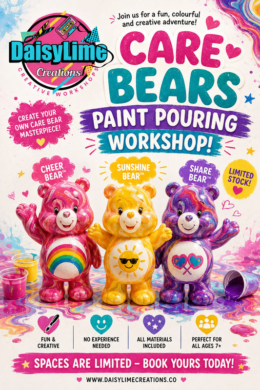 CARE BEARS PAINT POURING FLUID BEAR