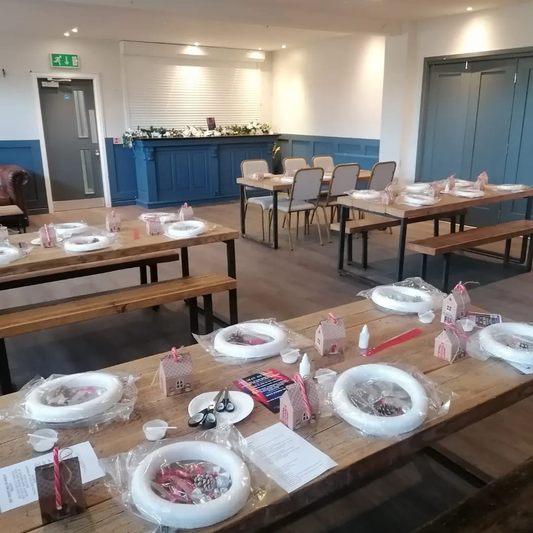 Christmas Wreath Making workshop Team Building Day Manchester