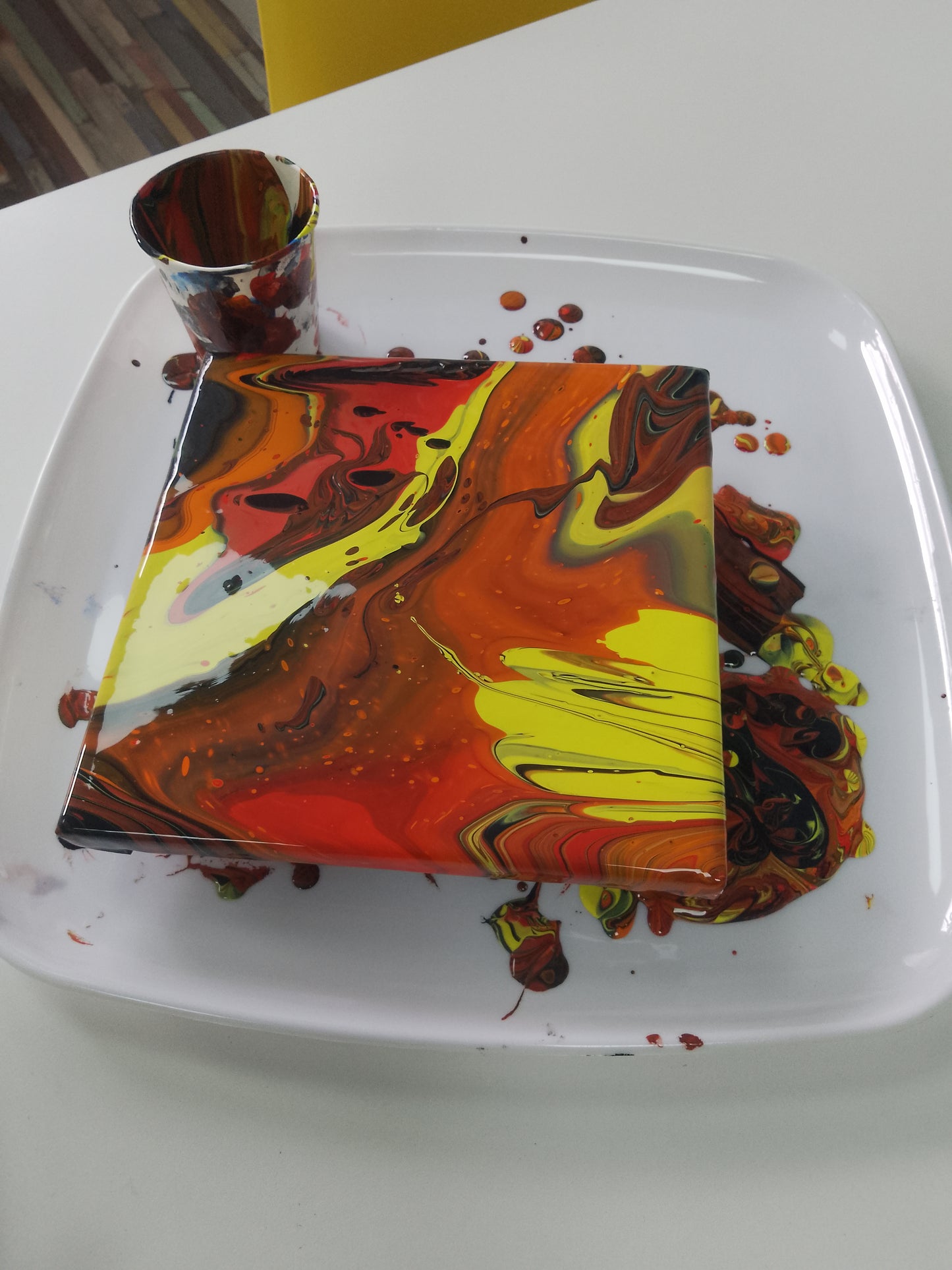 Canvas Paint Pouring Manchester DaisyLime Creations 