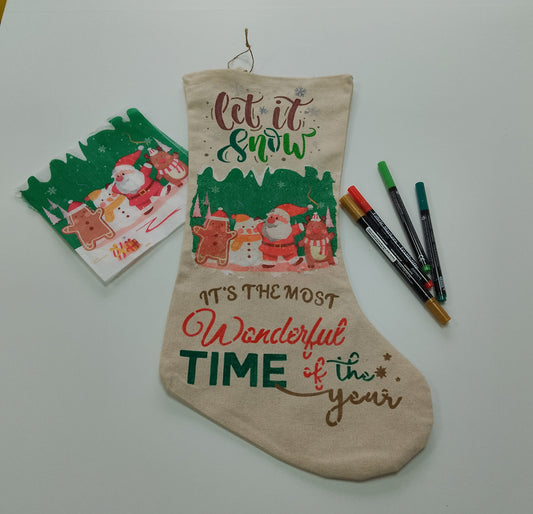 CHRISTMAS CRAFT & COCOA STOCKING & CERAMIC PAINTING
