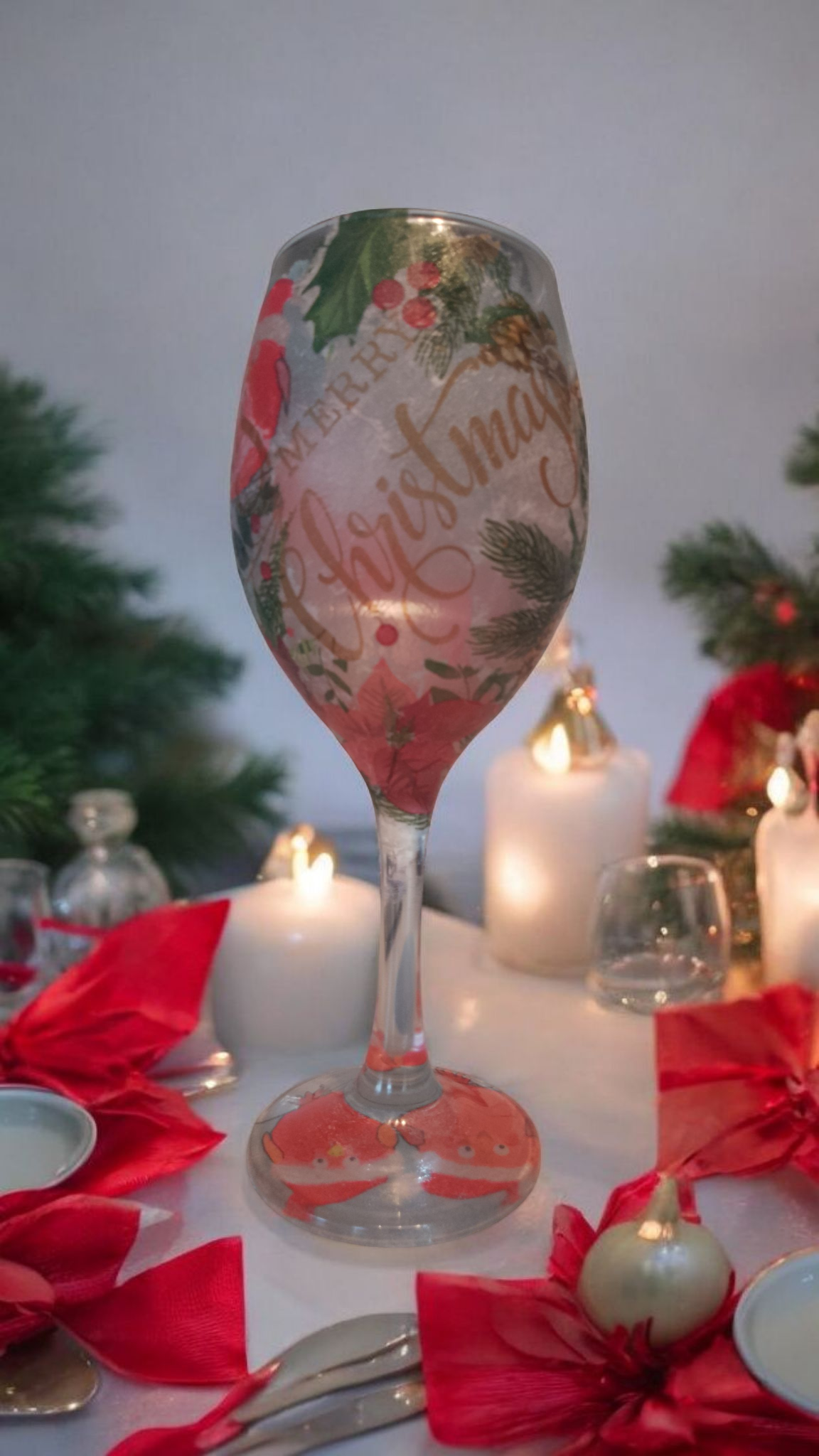 DECOUPAGE CHRISTMAS GLASS WORKSHOP