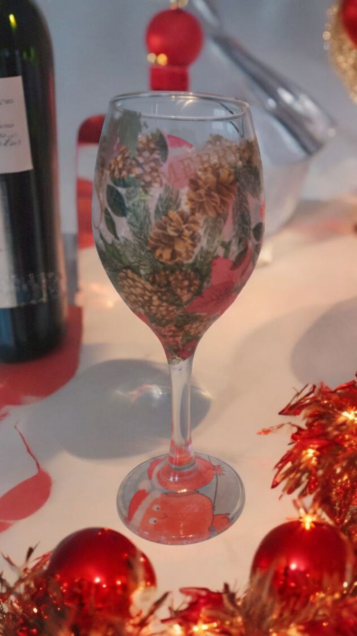 DECOUPAGE WINE GLASS - DIY KIT